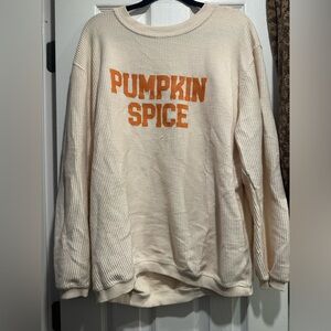 Pumpkin spice crew neck